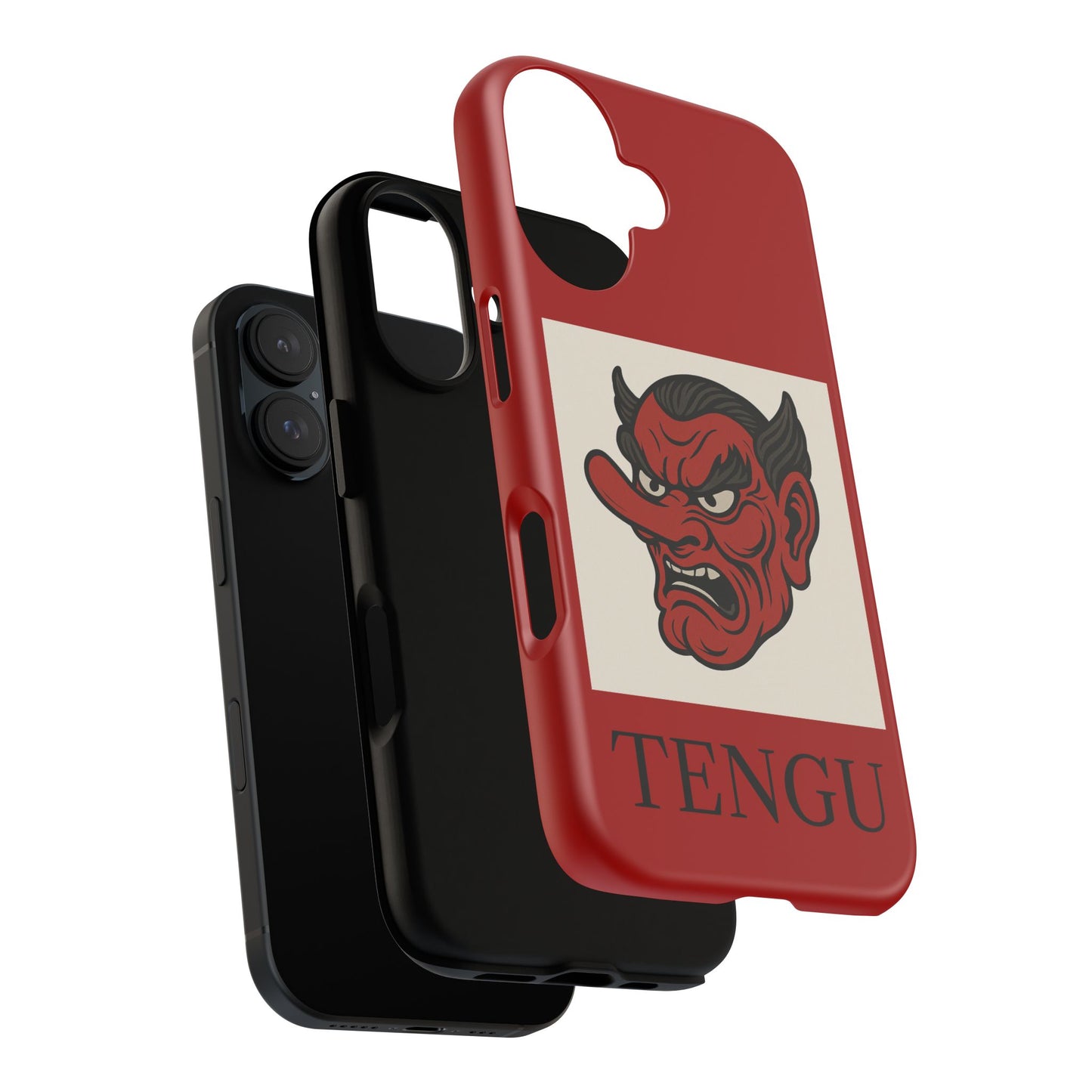 Red Tengu Mask Phone Case – Japanese Yokai Folklore Design