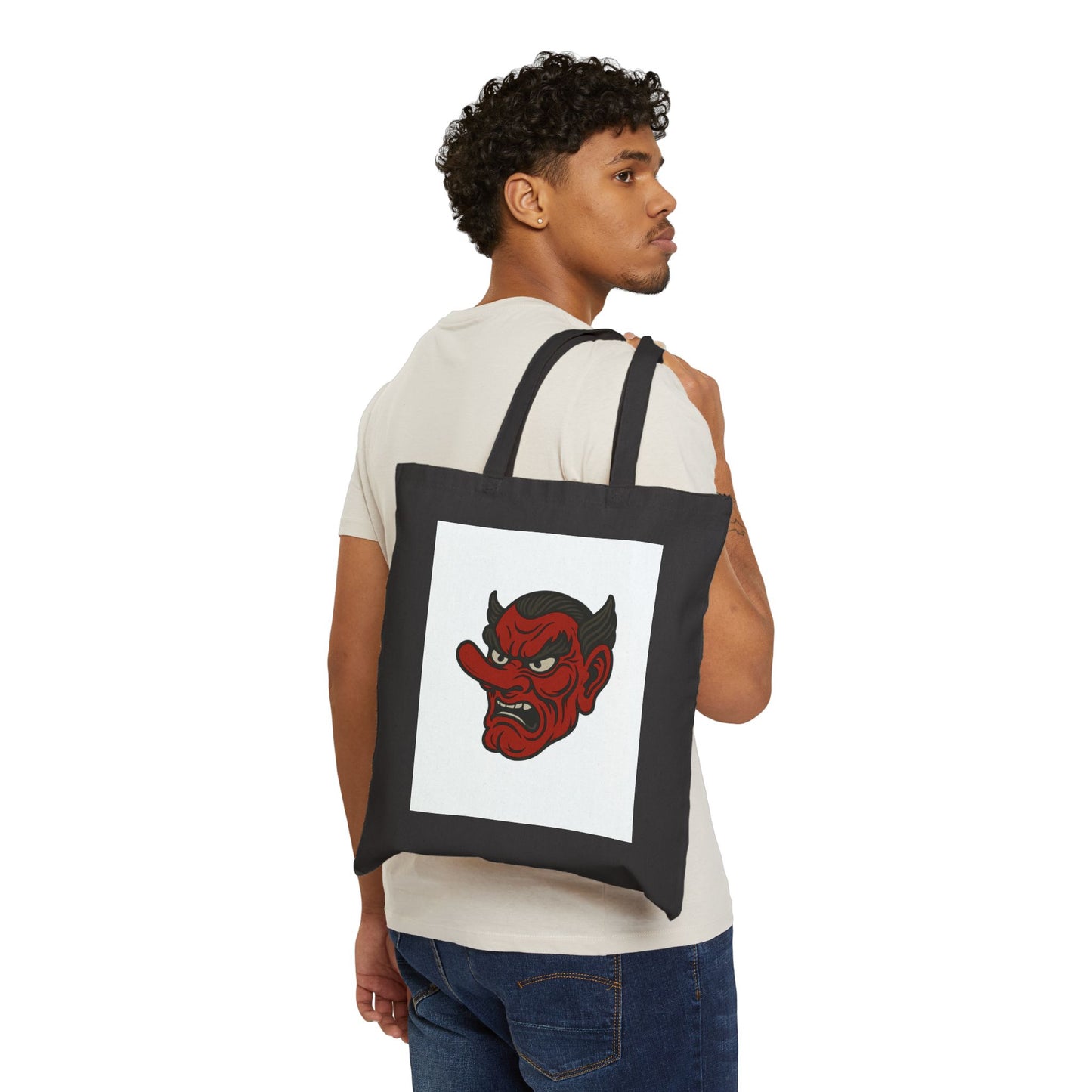 Japanese Kitsune Mask Tote Bag