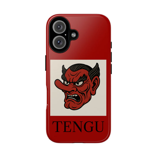 Red Tengu Mask Phone Case – Japanese Yokai Folklore Design