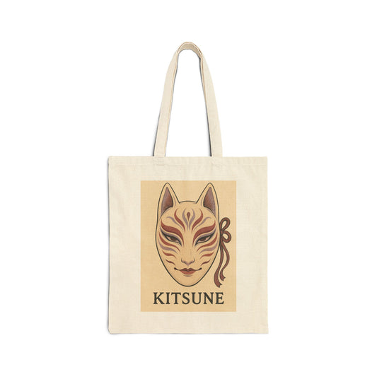 Japanese Kitsune Mask Tote Bag